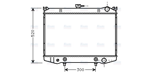 AVA Coolant Radiator DN2076