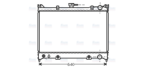 AVA Coolant Radiator DN2083