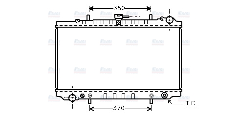 AVA Coolant Radiator DN2126
