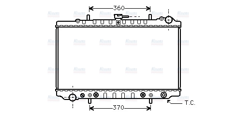 AVA Coolant Radiator DN2127
