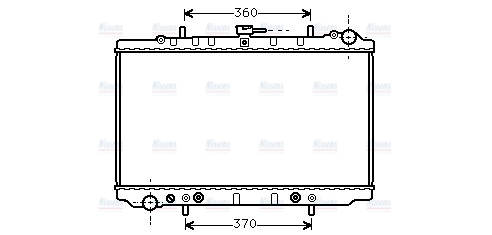 AVA Coolant Radiator DN2138