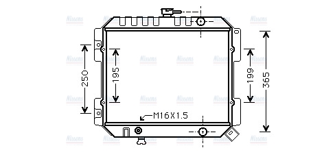 AVA Coolant Radiator DN2141