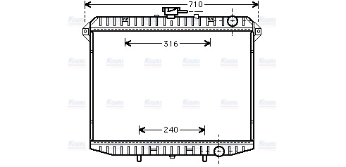 AVA Coolant Radiator DN2143