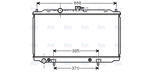 AVA Coolant Radiator DN2223