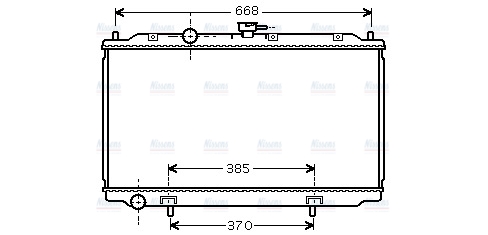 AVA Coolant Radiator DN2224