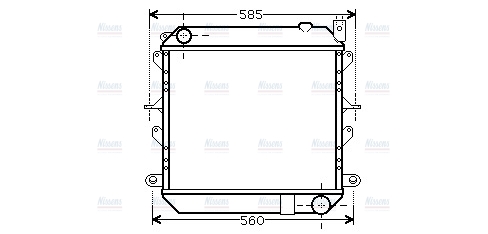 AVA Coolant Radiator DN2310