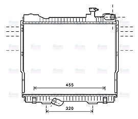 AVA Coolant Radiator DN2348