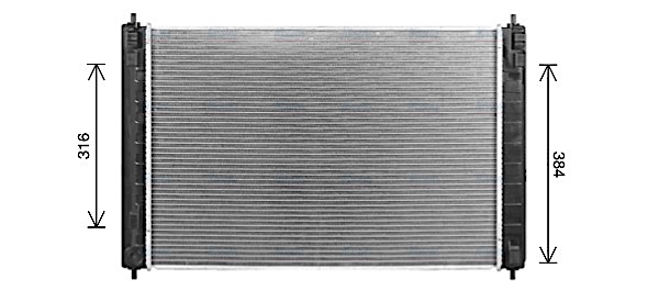 AVA Coolant Radiator DN2468