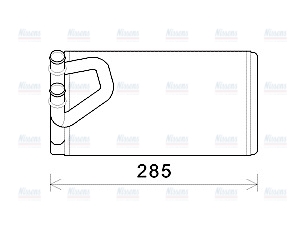 AVA Cabin Heater Core DN6373