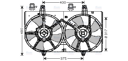 AVA Radiator Fan DN7512