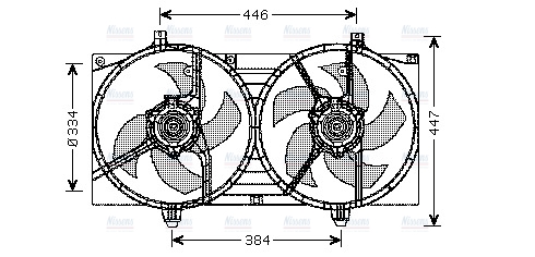 AVA Radiator Cooling Fan DN7528