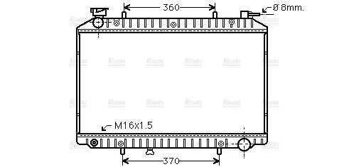 AVA Coolant Radiator DNA2173