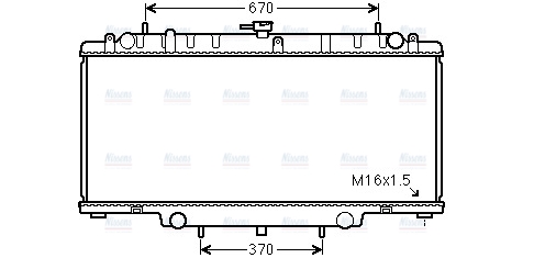 AVA Coolant Radiator DNA2394