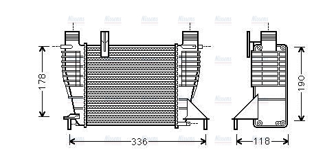 AVA Charge Air Intercooler DNA4340