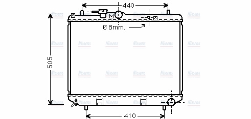 AVA Coolant Radiator DU2043