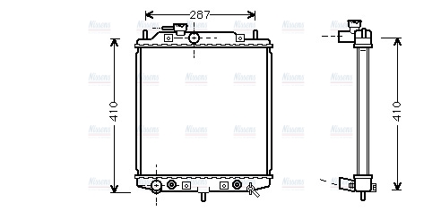 AVA Coolant Radiator DU2049