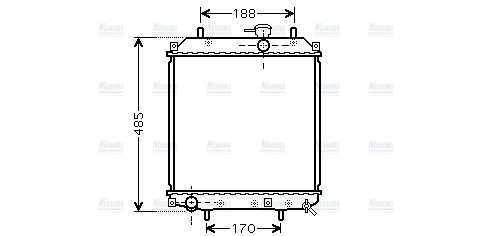 AVA Coolant Radiator DU2057