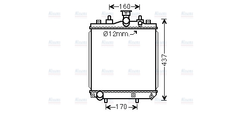 AVA Coolant Radiator DU2077