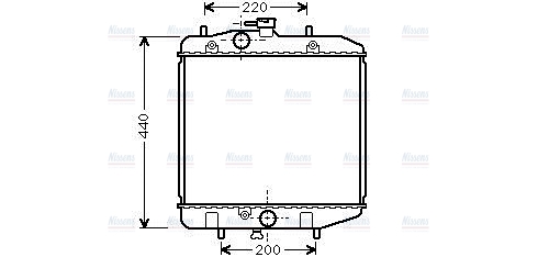 AVA Coolant Radiator DUA2024