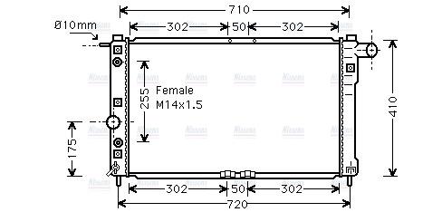 AVA Coolant Radiator DW2010