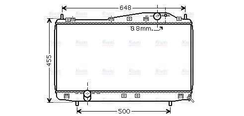 AVA Coolant Radiator DW2054