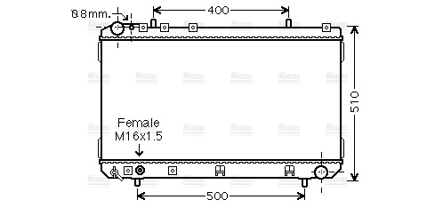AVA Coolant Radiator DW2070