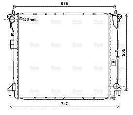 AVA Coolant Radiator DW2103