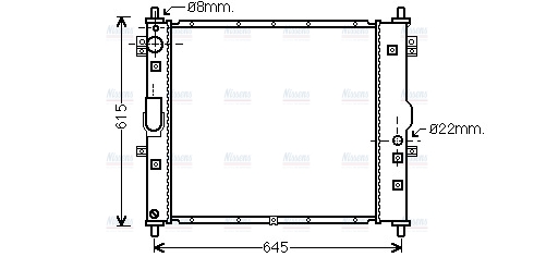 AVA Coolant Radiator DW2117