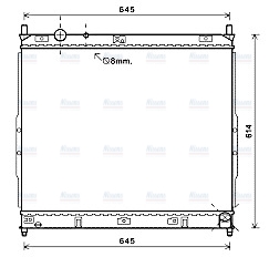 AVA Coolant Radiator DW2122