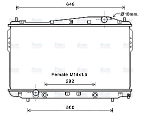 AVA Coolant Radiator DW2135
