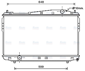 AVA Coolant Radiator DW2136