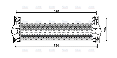 AVA Charge Air Intercooler DW4093