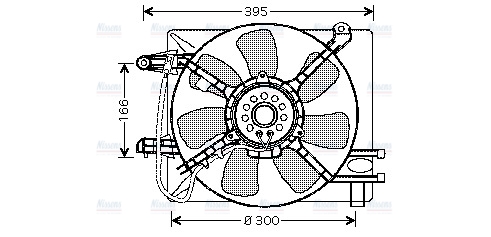 AVA Radiator Cooling Fan DW7505
