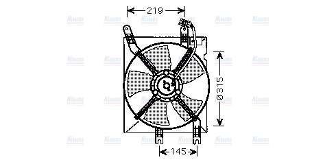 AVA Radiator Cooling Fan DW7508