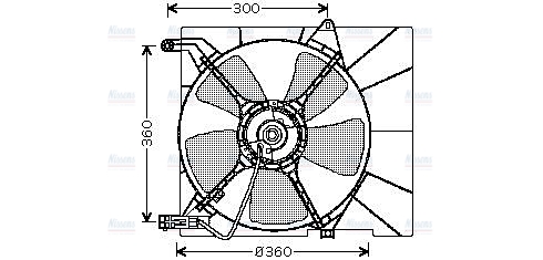 AVA Radiator Cooling Fan DW7514