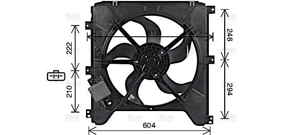 AVA Radiator Fan DW7520