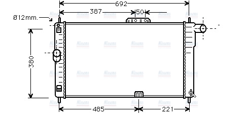 AVA Coolant Radiator DWA2004