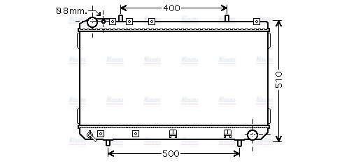 AVA Coolant Radiator DWA2109