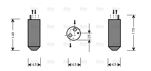 AVA Aircon Receiver Dryer Filter DWD029