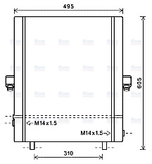 AVA Oil cooler DZ3021
