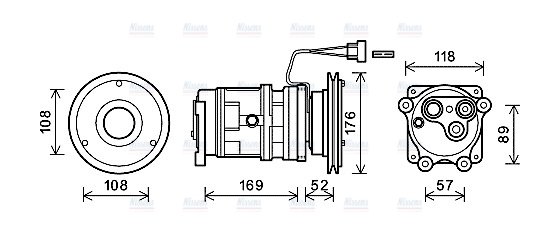 AVA Aircon Compressor DZAK014