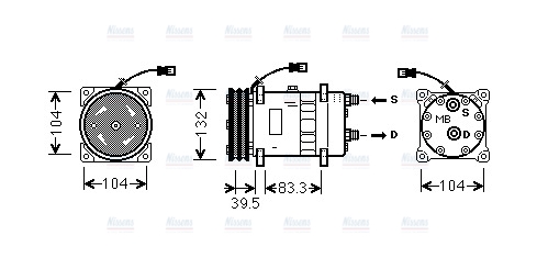 AVA Aircon Compressor DZAK017