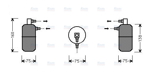 AVA Aircon Receiver dryer DZD008
