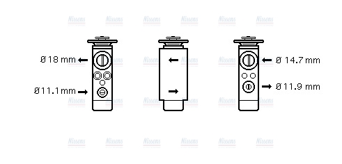 AVA Aircon Expansion Valve FD1380