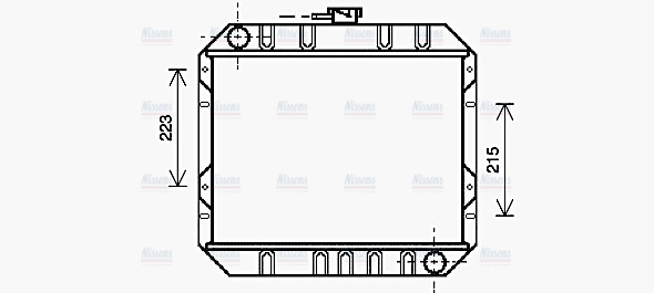 AVA Coolant Radiator FD2016