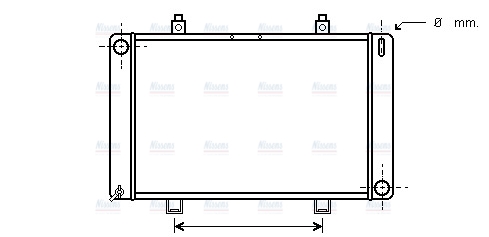 AVA Coolant Radiator FD2037