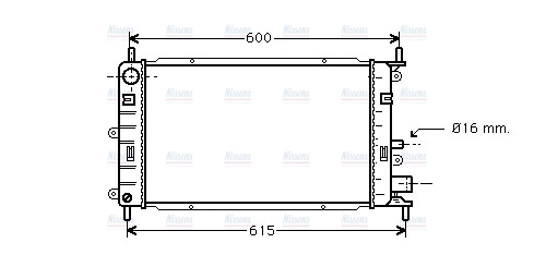 AVA Coolant Radiator FD2150