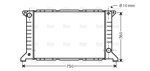 AVA Coolant Radiator FD2169