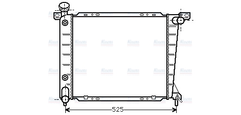 AVA Coolant Radiator FD2199