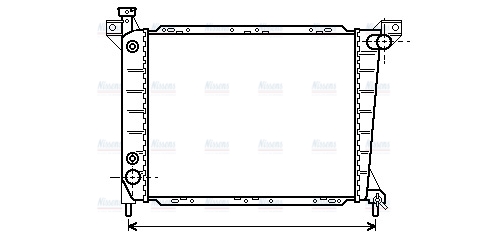AVA Coolant Radiator FD2246